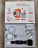 Combo Audífonos + Smartwatch + Cargador Magnético - X8 Pro