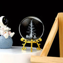ESFERA DE CRISTAL LED 3D NAVIDAD - PREMIUN