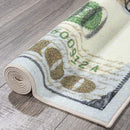 ALFOMBRA DE PISO DE DOLAR DE LA  PROSPERIDAD - Unique Home
