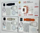 Combo Audífonos + Smartwatch + Cargador Magnético - X8 Pro