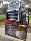Linterna Radio Parlante Bluetooth Con panel solar 4 en 1