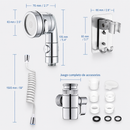 MINIDUCHA FLEX PARA LAVABO Y GRIFO