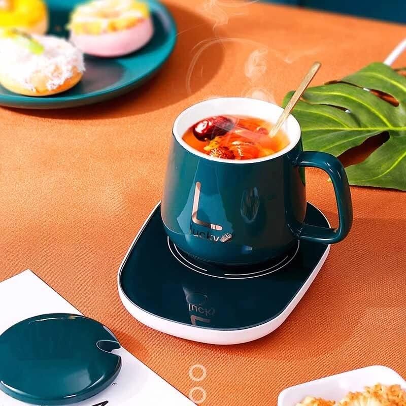 Taza Mug con Base Calentador Eléctrico