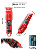 AFEITADORA DIGITAL RECARGABLE PROFESIONAL + ACCESORIOS