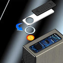 Porta Cigarros CON ENCENDEDOR RECARGABLE eléctrico 2 en 1