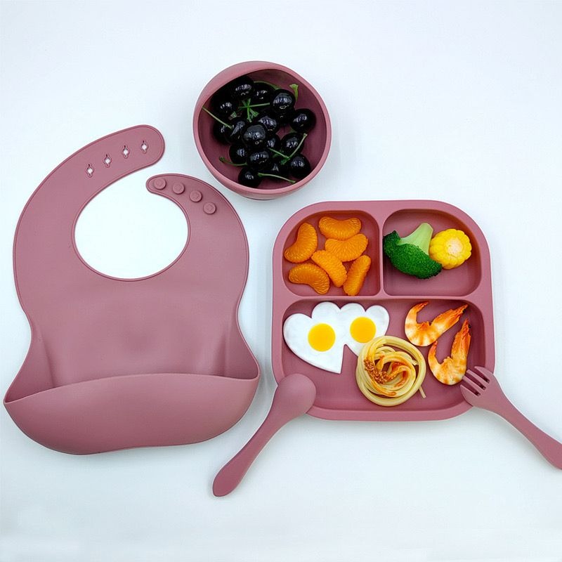 Set de Alimentación para Bebé de Silicona Resistente – BabyDine