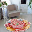 ALFOMBRA EN FORMA DE FLORES