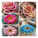 ALFOMBRA EN FORMA DE FLORES