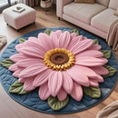 ALFOMBRA EN FORMA DE FLORES