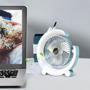 Ventilador De Mesa con Luces RGB - Con forma de G