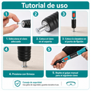 CLAVADORA DE ACERO MANUAL - CON ACCESORIOS PARA FIJACIÓN