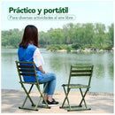 SILLA RELAX 2 EN 1 PLEGABLE PARA PLAYA Y CAMPING