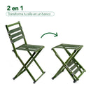 SILLA RELAX 2 EN 1 PLEGABLE PARA PLAYA Y CAMPING