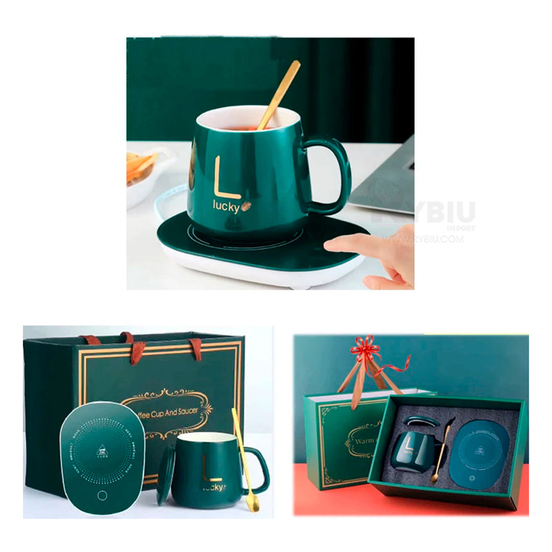 Taza Mug con Base Calentador Eléctrico
