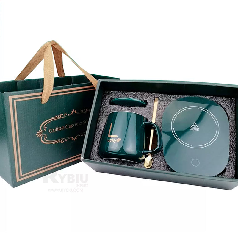 Taza Mug con Base Calentador Eléctrico