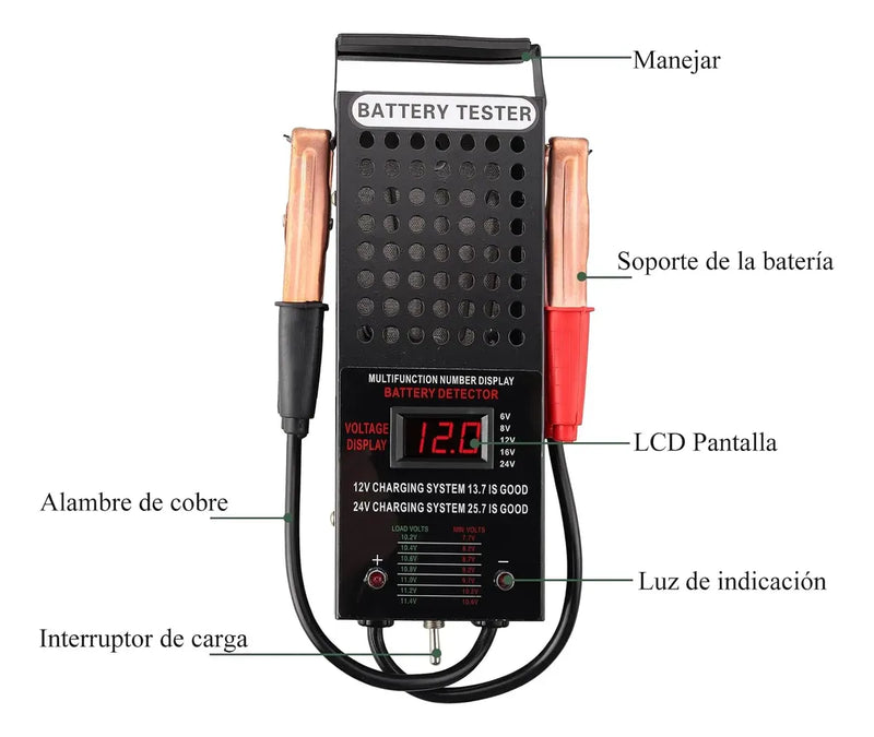 Probador de Carga de Baterías – PowerCheck