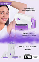 Depilador Corporal Eléctrico para Piel Suave y Sin Dolor - Smart