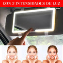 GlowDrive Mirror – Espejo LED Recargable para Auto