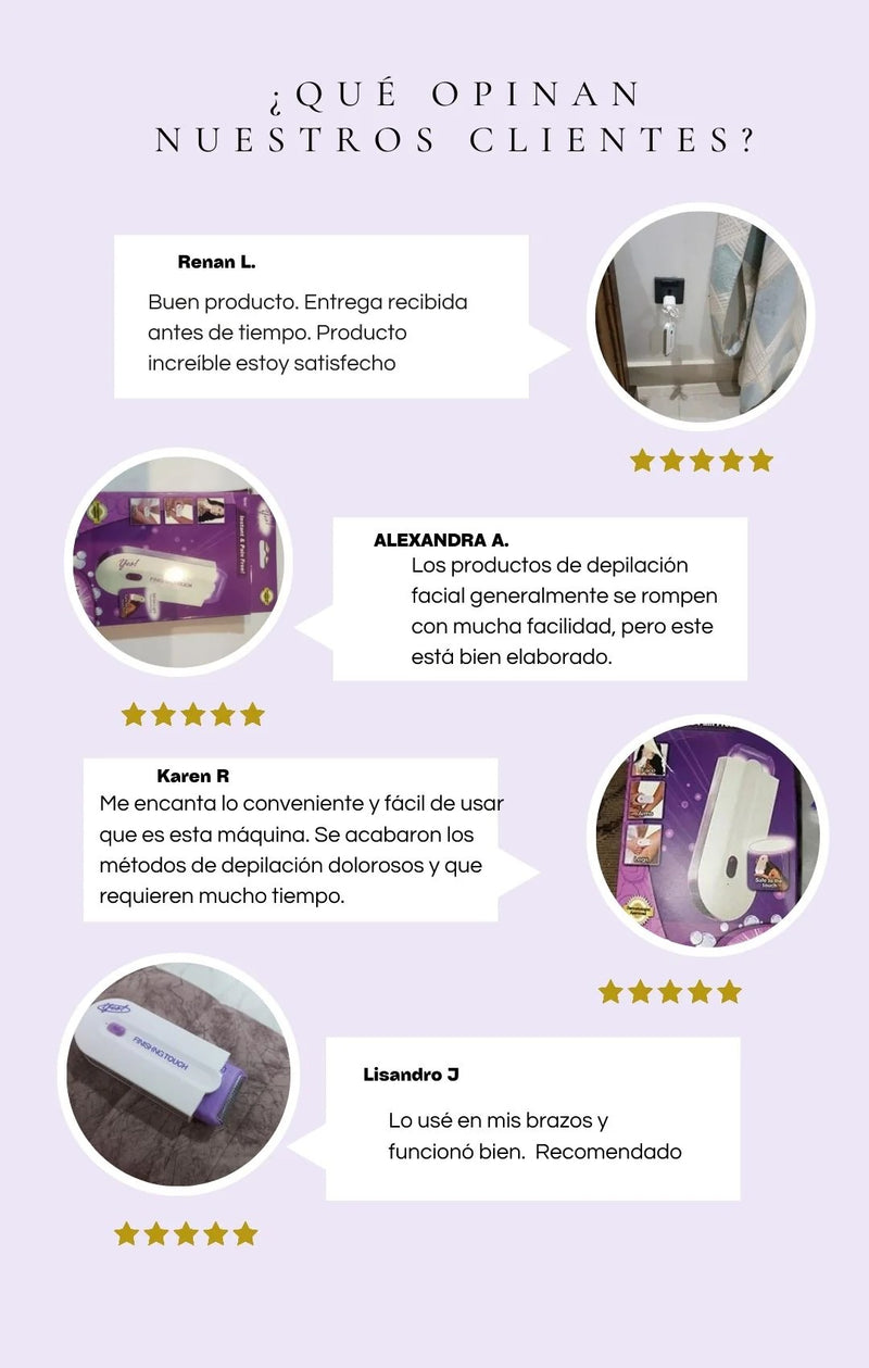 Depilador Corporal Eléctrico para Piel Suave y Sin Dolor - Smart