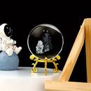 ESFERA DE CRISTAL LED 3D NAVIDAD - PREMIUN