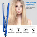 Kit de Plancha Alaciadora 3 en 1 para Cabello Liso y Rizado (Azul)