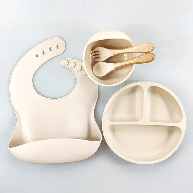 Set de Alimentación para Bebé de Silicona Resistente – BabyDine