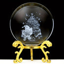 ESFERA DE CRISTAL LED 3D NAVIDAD - PREMIUN
