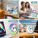 Ventilador De Mesa con Luces RGB - Con forma de G