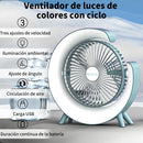 Ventilador De Mesa con Luces RGB - Con forma de G