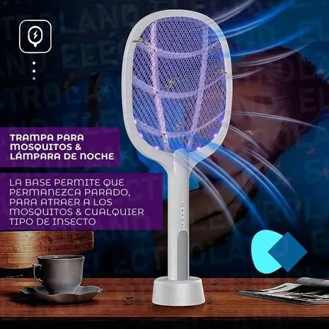 RAQUETA MOSQUITERA ANTIMOSQUITOS-