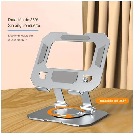 Soporte de laptop y tablet de Aluminio Giratorio 360°