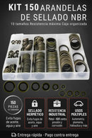 Kit de Anillos de Goma 150 Piezas - Sellado Perfecto Premiun