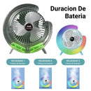 Ventilador De Mesa con Luces RGB - Con forma de G