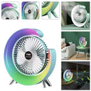 Ventilador De Mesa con Luces RGB - Con forma de G