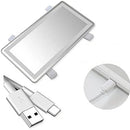 GlowDrive Mirror – Espejo LED Recargable para Auto