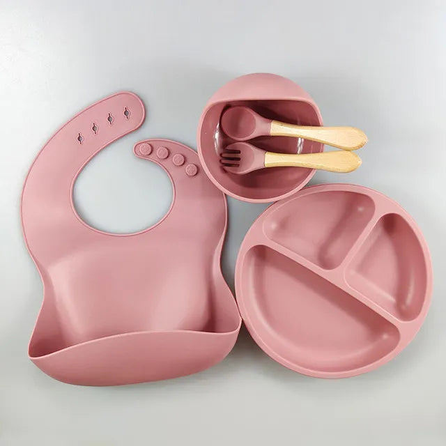 Set de Alimentación para Bebé de Silicona Resistente – BabyDine