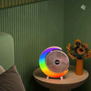 Ventilador De Mesa con Luces RGB - Con forma de G