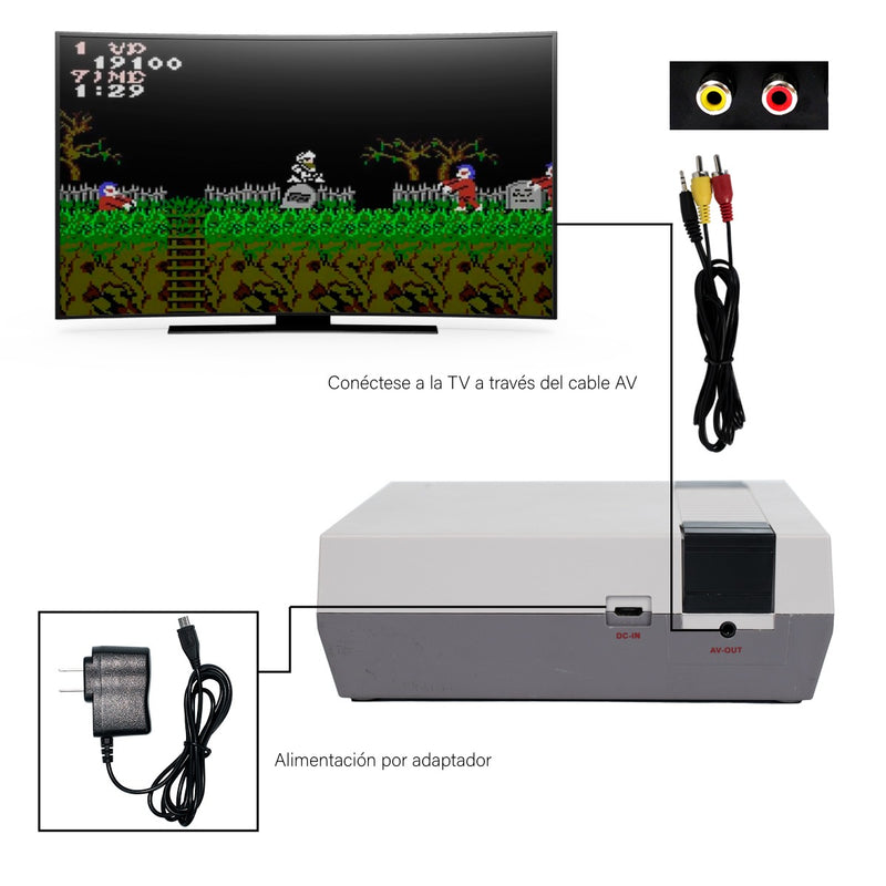 Mini Consola Clásica-RetroPlay 620