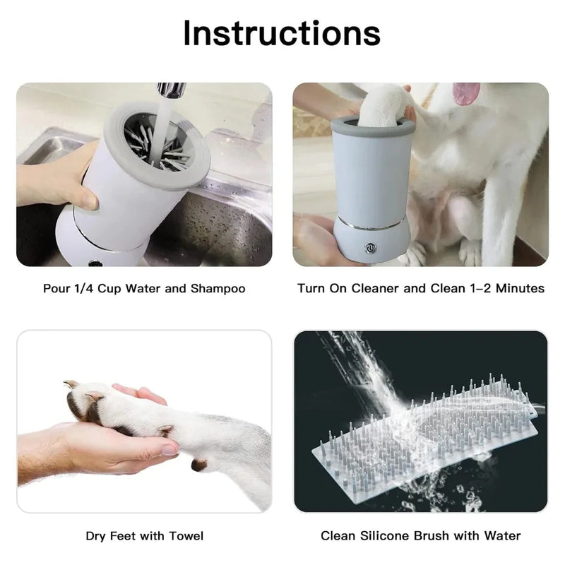 Limpiador de Patas de Mascota Recargable